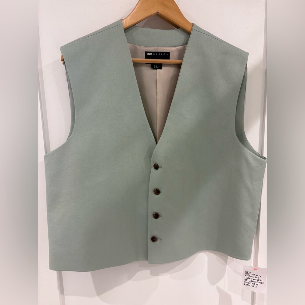 ASOS DESIGN Mint Green Vest